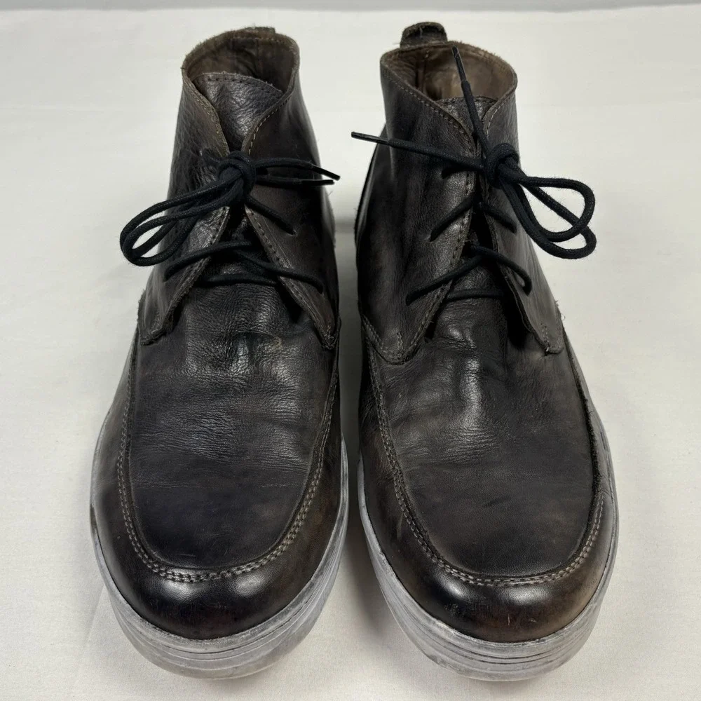 Bed Stu Duke II F437514 Gray Distressed Leather Chukka Boots Men's 11M EUC